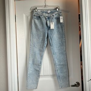 Good American light wash skinny Good Waist jeans